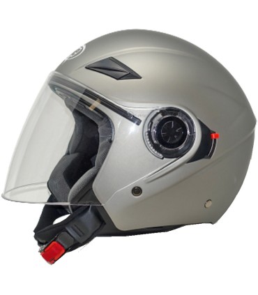 Casco jet One Alfa titanio opaco