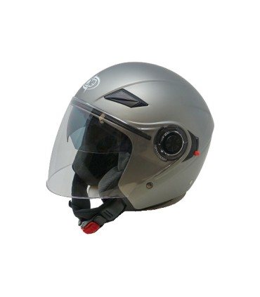 Casco jet One Alfa titanio opaco