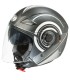 Casque jet One Alfa multi noir gris