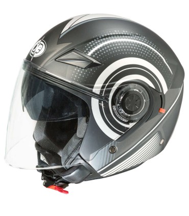 Casco jet One Alfa multi nero grigio