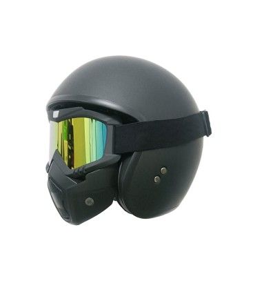 Casco jet Claw Blaster nero opaco