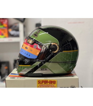 Casco retro MT Helmets Jarama 68th C1 verde