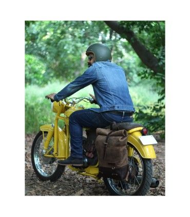 TRIP MACHINE BACKPACK PANNIERS TOBACCO