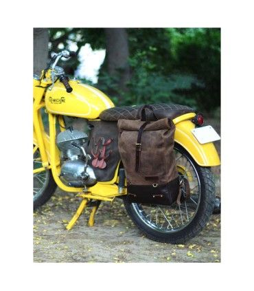 TRIP MACHINE BACKPACK PANNIERS TOBACCO