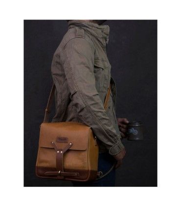 TRIP MACHINE MESSENGER BAG tan