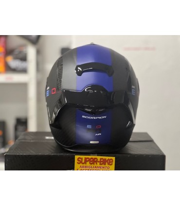 Casco Scorpion Exo R1 Evo Carbon Air MG nero opaco blu