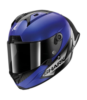 Casco Shark Aeron GP Blank Sp carbonio blu