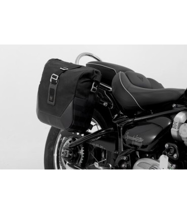 SW-Motech Legend Gear side bag system LC Black Edition. Triumph Bonneville Speedmaster (18-)