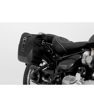 SW-Motech Legend Gear side bag system LC Black Edition. Triumph Bonneville Speedmaster (18-)