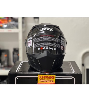 Casque modulaire moto Simpson Darksome carbon