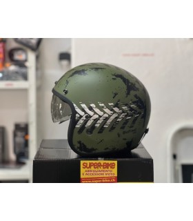 Casco jet Scorpion Belfast Evo Nevada verde opaco