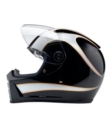 Casco BILTWELL LANE SPLITTER white flames