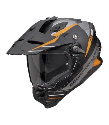 Scorpion Adf-9000 Air Feat grey orange helmet