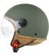 Casco jet Motocubo Ant 721 verde opaco