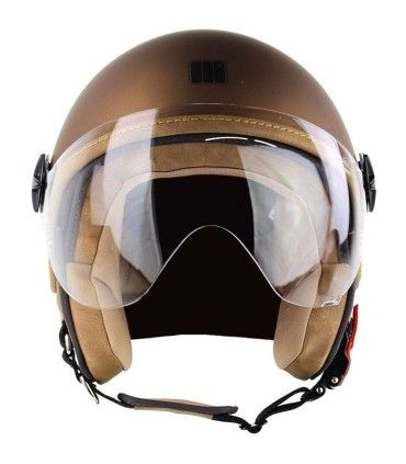 Casco jet Motocubo Ant 721 tabacco opaco