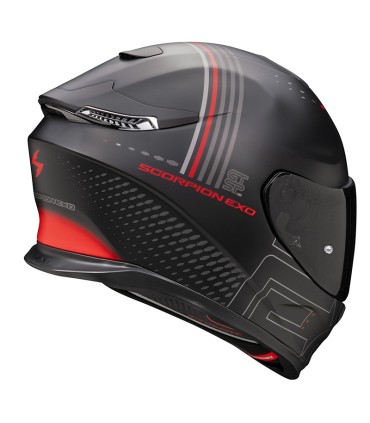 Casco Scorpion Exo-GT Sp Air Techlane nero rosso