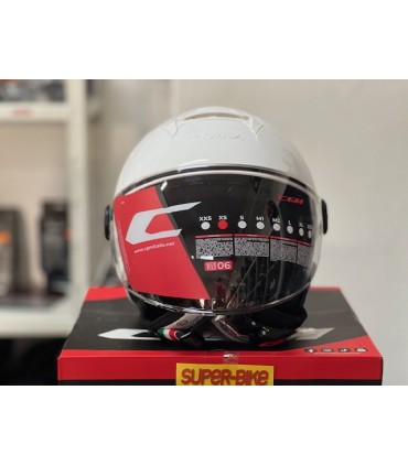 Casco jet Cgm 167A Florence bianco