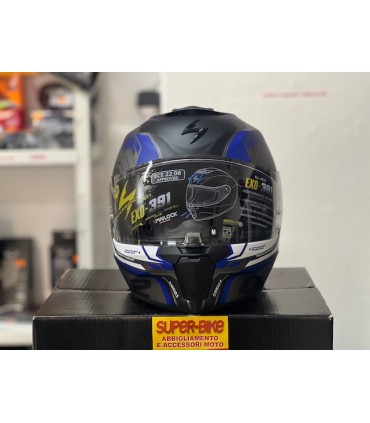 Scorpion Exo 391 Haut black blue matt helmet