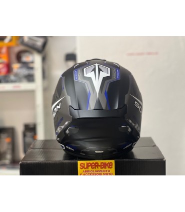 Casque moto Scorpion Exo 391 Haut noir bleu matt