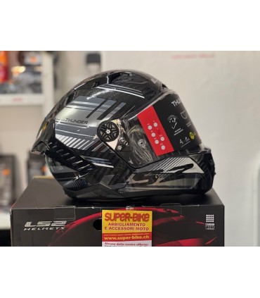 Casco LS2 FF805 Thunder C Volt Carbon nero grigio