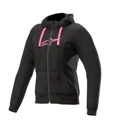 Alpinestars Chrome Hoodie damen schwarz pink