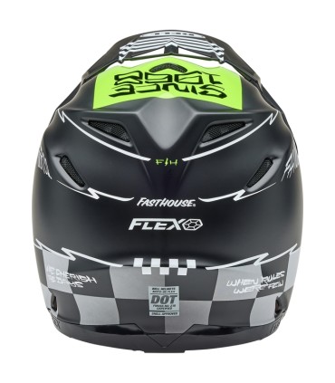 Casco Bell Moto-9S Flex Smoke Bomb Matte Gloss Black/HiViz Yellow