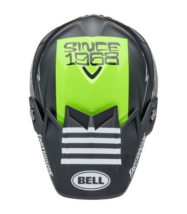 Casque Bell Moto-9S Flex Smoke Bomb Matte Gloss Black/HiViz Yellow