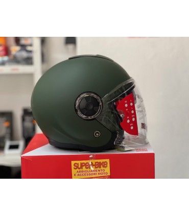 Casco jet LS2 OF620 Classy verde opaco