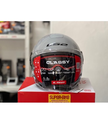 Casco jet LS2 OF620 Classy grigio nardo