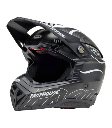 Bell Moto-10 Spherical carbon Mips - Fasthouse Raven Matte noir blanc