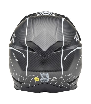 Bell Moto-10 Spherical carbonio Mips - Fasthouse Raven nero bianco opaco