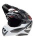 Bell Moto-10 Spherical carbonio Mips - Fasthouse Renen Raycon Matte Gloss nero bianco