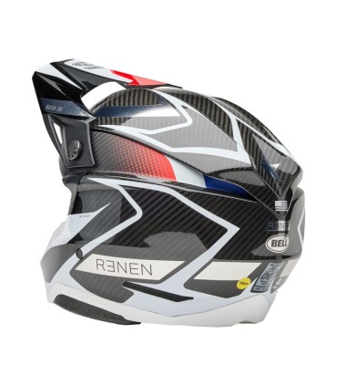 Bell Moto-10 Spherical carbon Mips - Fasthouse Renen Raycon Matte Gloss noir blanc