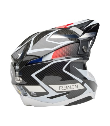 Bell Moto-10 Spherical carbon Mips - Fasthouse Renen Raycon Matte Gloss noir blanc