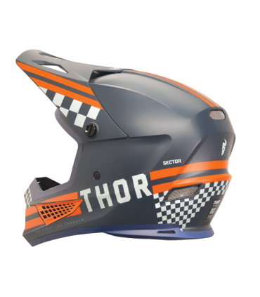 Casco motocross Thor Sector 2 Combat Midnight/Orange