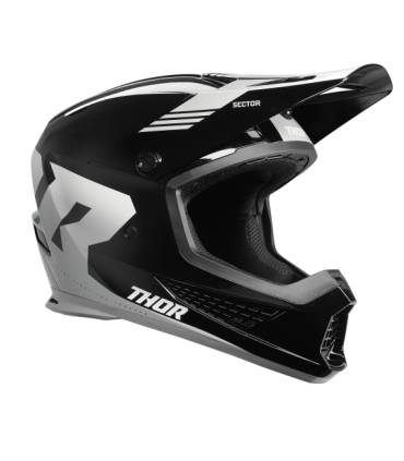 Casco motocross Thor Sector 2 Carve nero