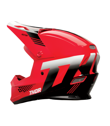 Casco motocross Thor Sector 2 Carve rosso