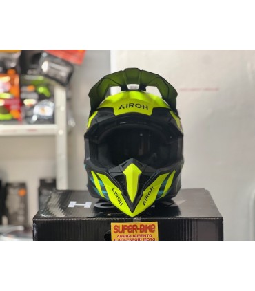 Airoh Wraaap Cyber yellow matt helmet