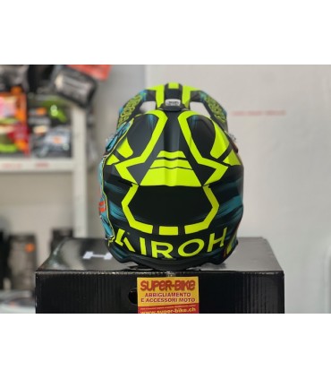 Casque Airoh Wraaap Cyber jaune matt