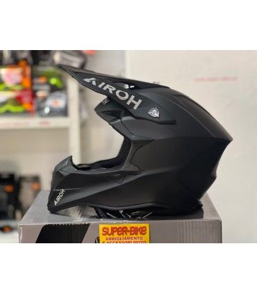 Casco cross Airoh Wraaap nero opaco