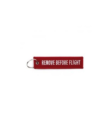 KEY RING REMOVE BEFORE FLIGHT RED