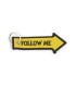 KEY RING FOLLOW ME, YELLOW BLACK