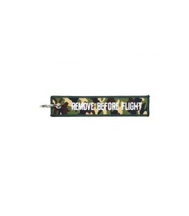 KEY RING REMOVE BEFORE FLIGHT CAMO