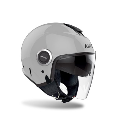 Casco jet Airoh Helyos concrete grigio