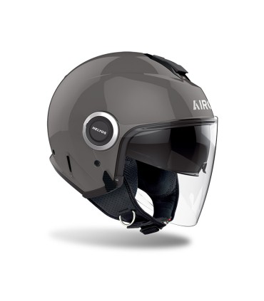 Casco jet Airoh Helyos grigio scuro