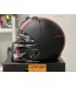 Casco Scorpion Exo Combat 2 Lord nero opaco rosso