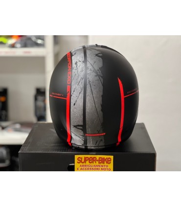 Casco Scorpion Exo Combat 2 Lord nero opaco rosso