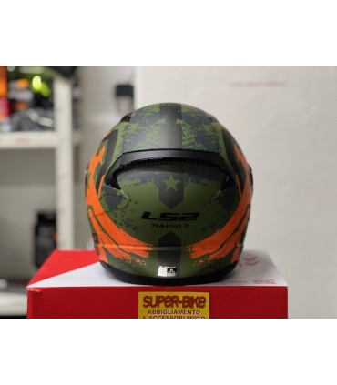 LS2 FF353 Rapid 2 Thunderbirds verde arancio opaco