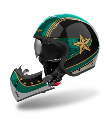 Casco Airoh J110 Command Mint verde