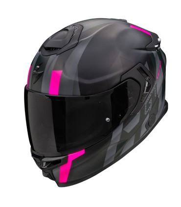 Casco Scorpion Exo-GT Sp Air Touradven nero opaco rosa